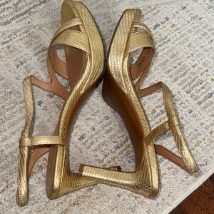 Naturalizer Gold Strappy Heels